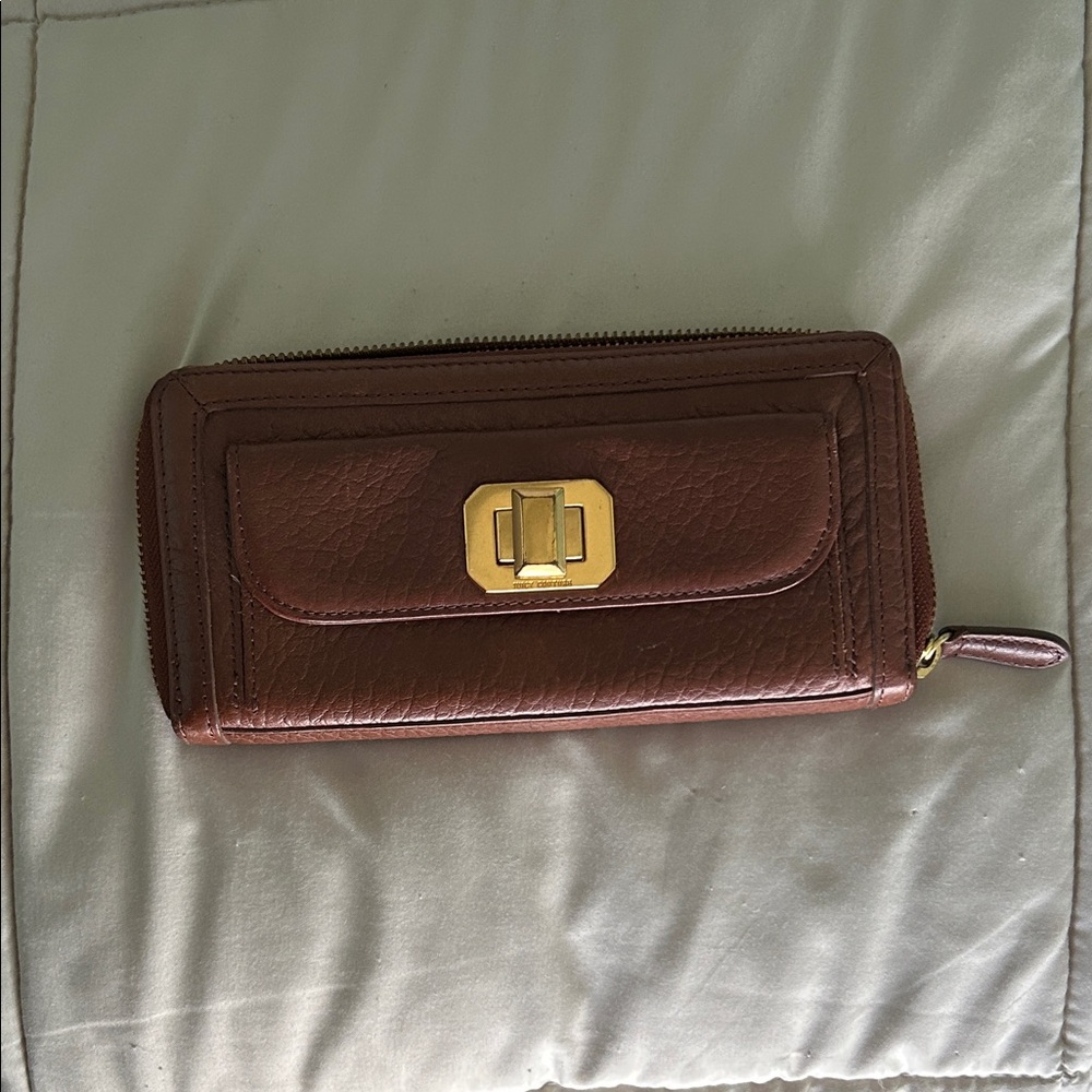 Juicy Couture Brown Key & Card Holder